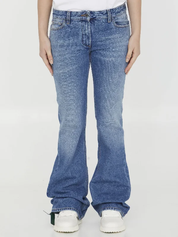 Slim Flared Jeans Comfortable Flare Leg Jeans
