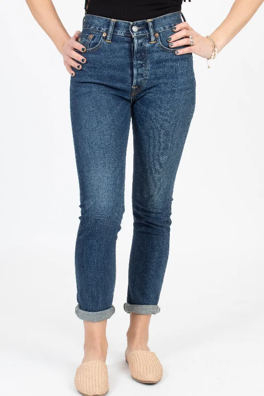 Straight Leg Jeans Casual Skinny Fit Jeans