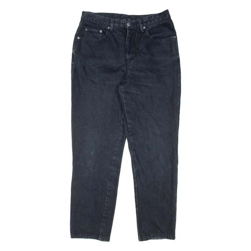 TEDDY'S Womens Jeans Blue Regular Mom W29 L28 Elegant Tapered Leg Denim