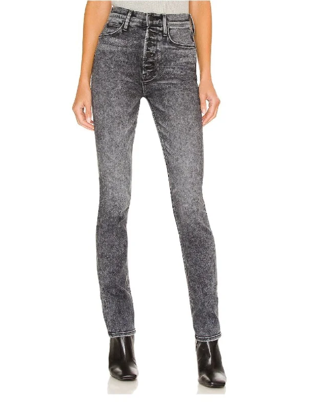 "The Pixie Dazzler Skimp" Jeans Trendy Button-Up High-Waist Jeans