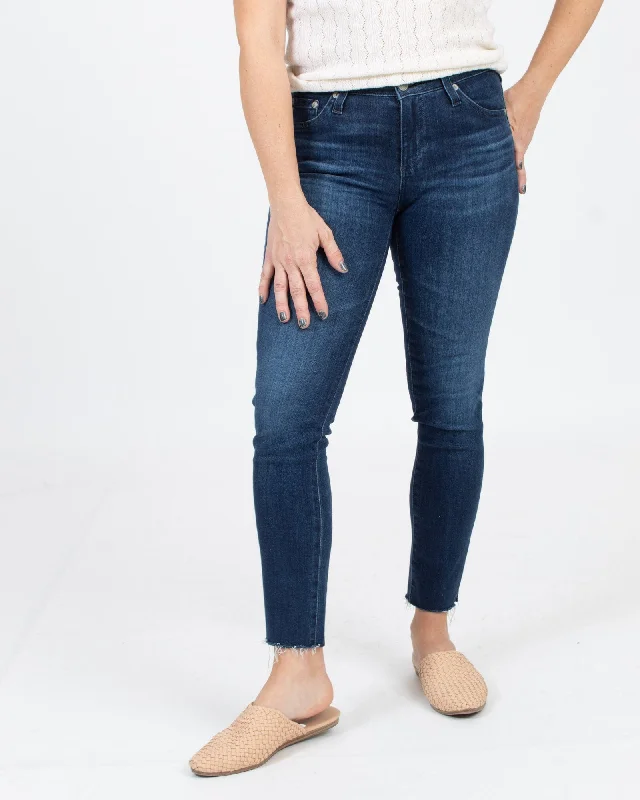 "The Prima Crop" Jeans Fashionable Vintage Wash Jeans