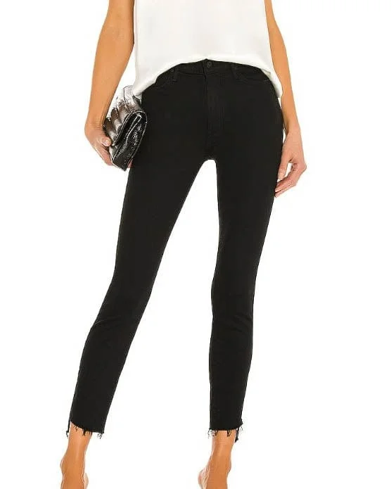 "The Stunner Zip Ankle Step Fray" Jeans Trendy Low-Rise Bootcut Jeans
