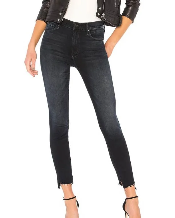 "The Stunner Zip Two Step Ankle Fray" Jeans Stylish Slim Fit Denim