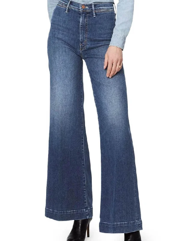 "The Swooner Roller" Jeans Elegant High-Waisted Flared Jeans