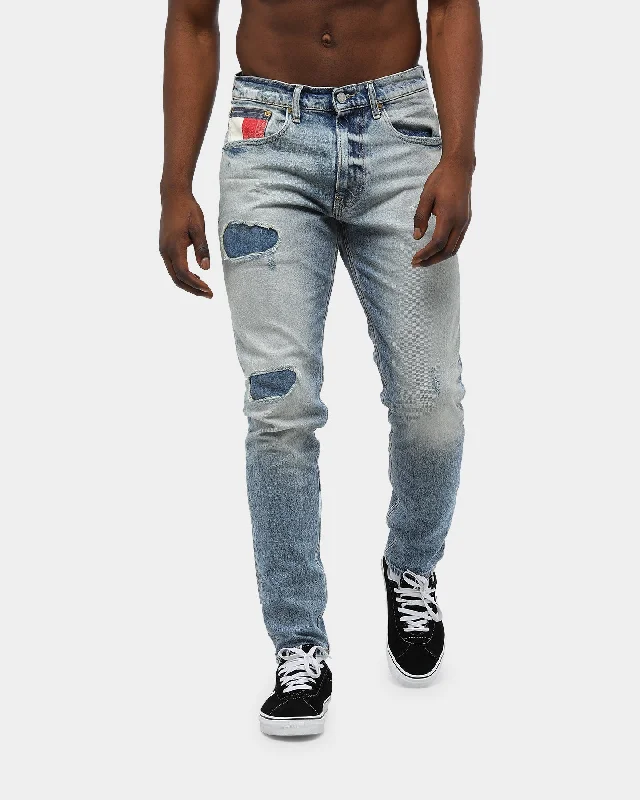 Tommy Jeans Men's 1988 Relaxed Tapered Jean Light Blue Chic Faded Blue Jeans