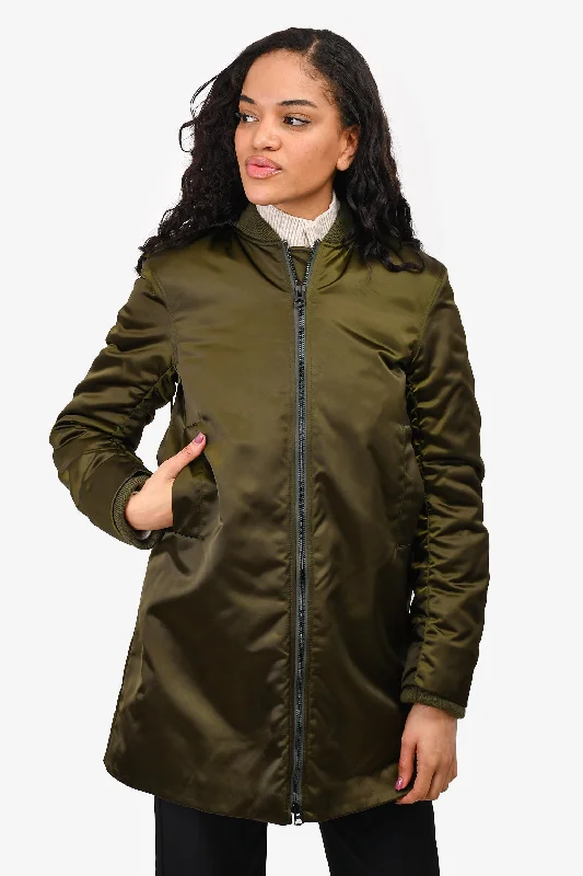 Acne Studio 2017 Green Detachable Hooded Lexi Bomber Zip-Up Coat Size 32 Hoodie with Half-Zip Sporty Casual Acne Studio 2017 Green Detachable Hooded Lexi Bomber Zip-Up Coat Size 32 Hoodie with Half-Zip Sporty Casual
