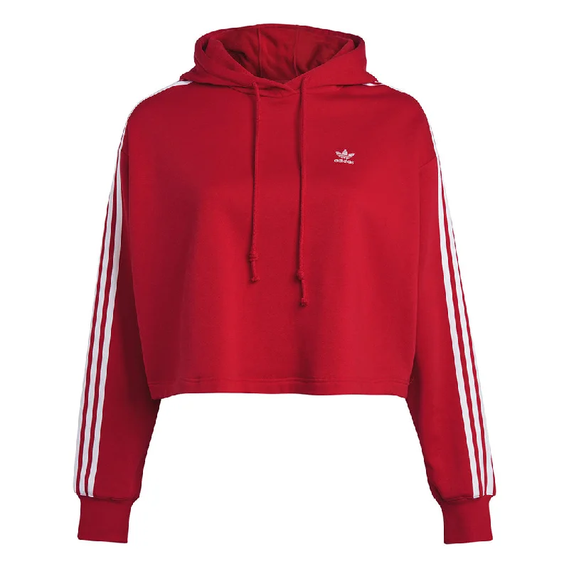 adidas - Women's Adicolor Crop Hoodie (Plus Size) (HY8302) Hoodie with Hem Patch Decorative Personalized adidas - Women's Adicolor Crop Hoodie (Plus Size) (HY8302) Hoodie with Hem Patch Decorative Personalized