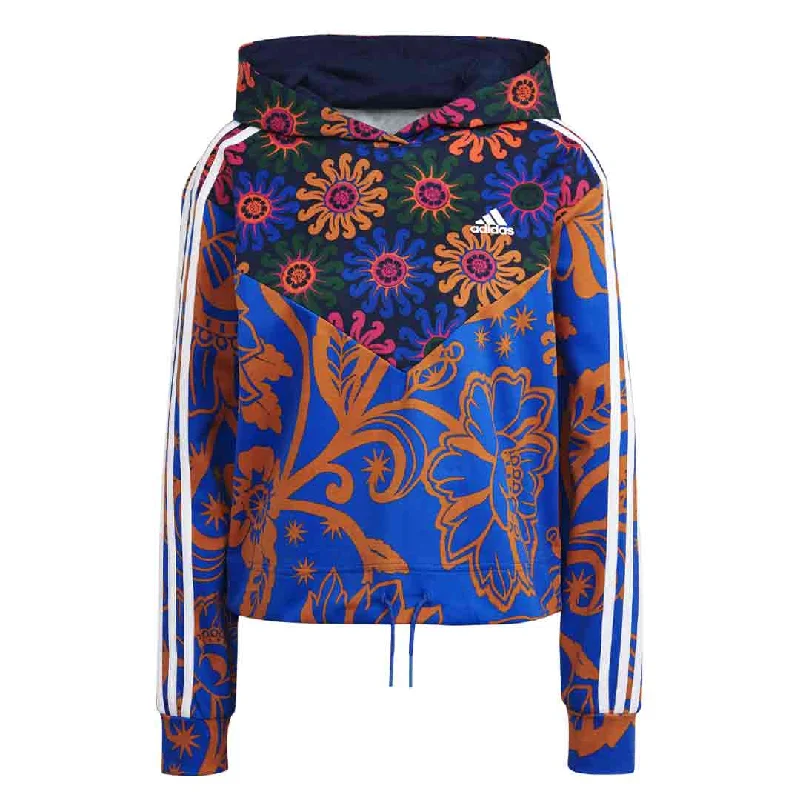 adidas - Women's adidas x Farm Rio Hoodie (IM2380) Hoodie with Slit Hem Functional Movement adidas - Women's adidas x Farm Rio Hoodie (IM2380) Hoodie with Slit Hem Functional Movement