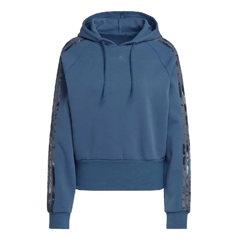 adidas - Women's Allover Print Hoodie (HP0792) Hoodie with Slim Fit Tailored Modern