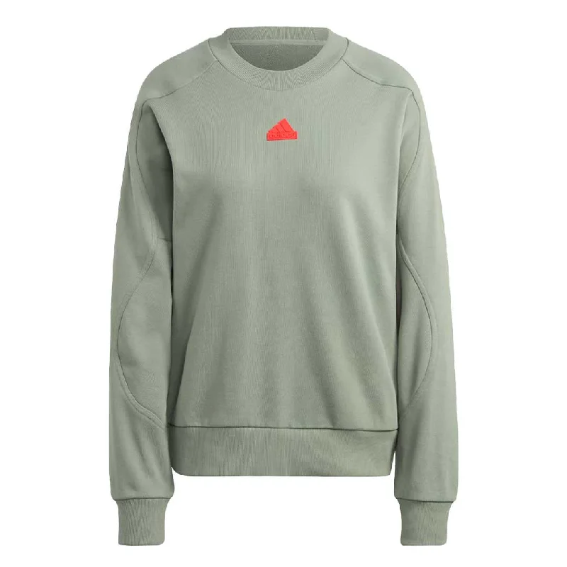 adidas - Women's City Escape Loose Crew Sweatshirt (IC0269) Hoodie with Pattern Geometric Abstract adidas - Women's City Escape Loose Crew Sweatshirt (IC0269) Hoodie with Pattern Geometric Abstract
