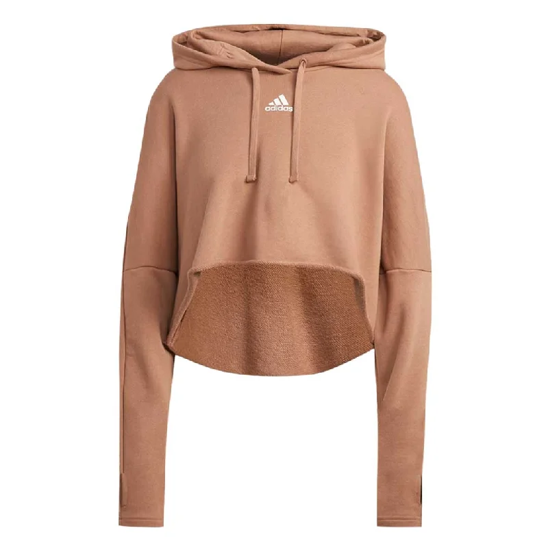 adidas - Women's Collective Power Cropped Hoodie (IB8786) Hoodie with Stripes Bold Sporty adidas - Women's Collective Power Cropped Hoodie (IB8786) Hoodie with Stripes Bold Sporty