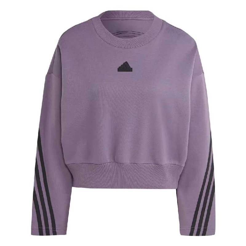 adidas - Women's Future Icons 3-Stripes Sweatshirt (IL3057) Hoodie with Zipper Placket Modern Functional adidas - Women's Future Icons 3-Stripes Sweatshirt (IL3057) Hoodie with Zipper Placket Modern Functional