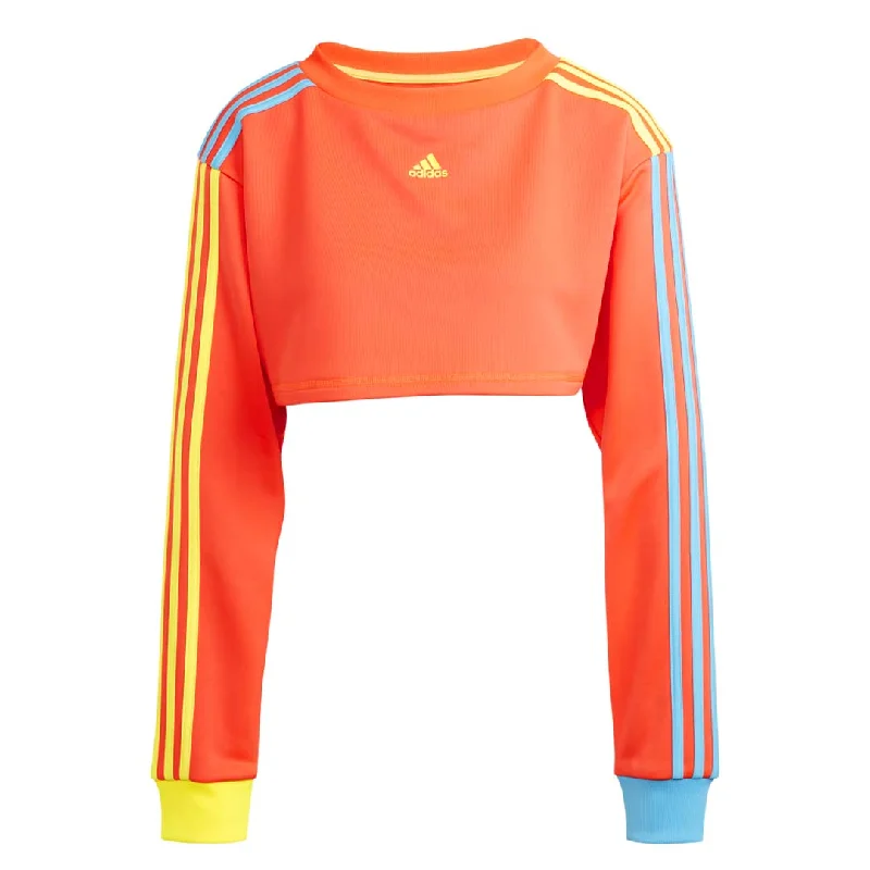 adidas - Women's Kidcore Cropped Sweatshirt (IK7067) Hoodie with Strings Custom Fit Adjustable adidas - Women's Kidcore Cropped Sweatshirt (IK7067) Hoodie with Strings Custom Fit Adjustable