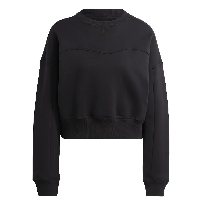 adidas - Women's Lounge Fleece Sweatshirt (HZ4379) Hoodie with Contrast Stitching Detailed Premium adidas - Women's Lounge Fleece Sweatshirt (HZ4379) Hoodie with Contrast Stitching Detailed Premium