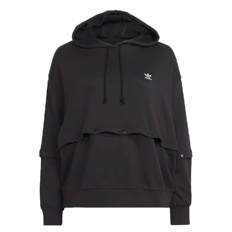 adidas - Women's Original Snap-Button Hoodie (Plus Size) (HF2070) Hoodie with Full-Zip Functional Layering adidas - Women's Original Snap-Button Hoodie (Plus Size) (HF2070) Hoodie with Full-Zip Functional Layering