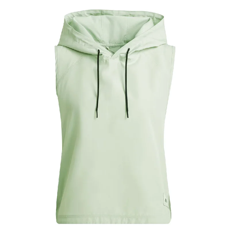 adidas - Women's Parley Run For The Oceans Hooded Vest (HT3405) Hoodie with Stripes Bold Sporty
