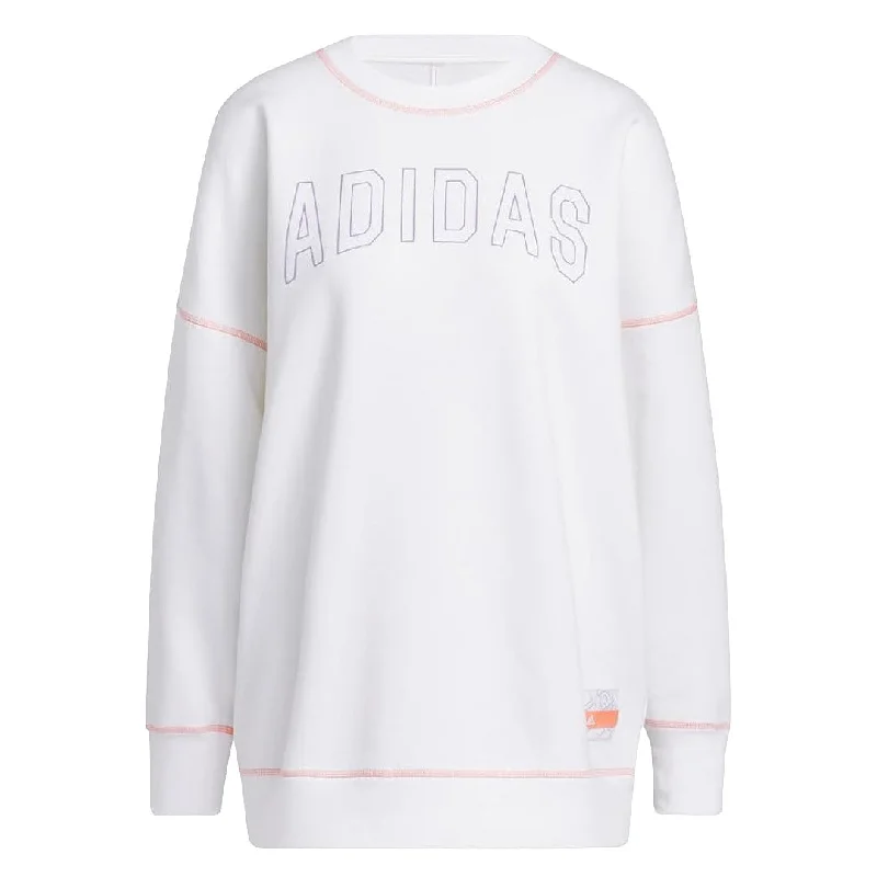 adidas - Women's Statement Boyfriend Crew Sweatshirt (IC1644) Hoodie with Set-In Sleeves Structured Classic adidas - Women's Statement Boyfriend Crew Sweatshirt (IC1644) Hoodie with Set-In Sleeves Structured Classic