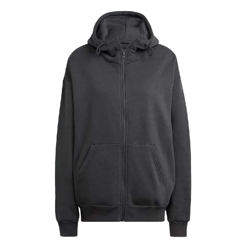 adidas - Women's Studio Lounge Fleece Full Zip Hoodie (HH8532) Hoodie with Monochrome Minimalist Simple adidas - Women's Studio Lounge Fleece Full Zip Hoodie (HH8532) Hoodie with Monochrome Minimalist Simple