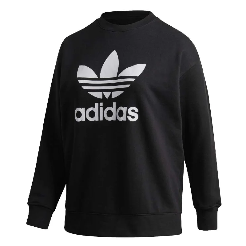 adidas - Women's Trefoil Crew Sweatshirt (Plus Size) (GD2379) Hoodie with Drawstring Waist Adjustable Fitted adidas - Women's Trefoil Crew Sweatshirt (Plus Size) (GD2379) Hoodie with Drawstring Waist Adjustable Fitted