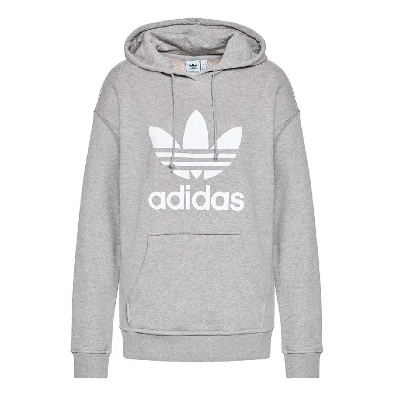 adidas - Women's Trefoil Hoodie (H33589) Hoodie with Metallic Shiny Futuristic
