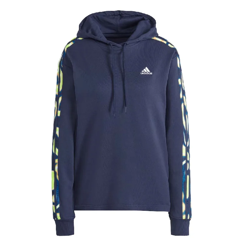 adidas - Women's Vibrant Print 3-Stripes Hoodie (IL5875) Graphic Hoodie Design Print