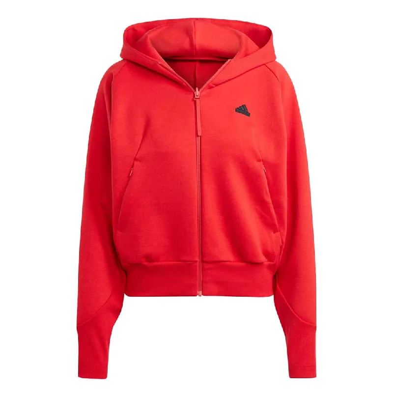 adidas - Women's Z.N.E. Full-Zip Hoodie (IN5130) Hoodie with Reflective Safety Nightwear