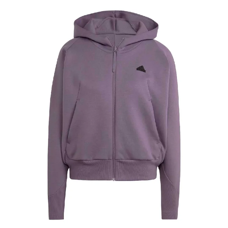 adidas - Women's Z.N.E. Full-Zip Hoodie (IN5132) Hoodie with Fur Luxurious Winter