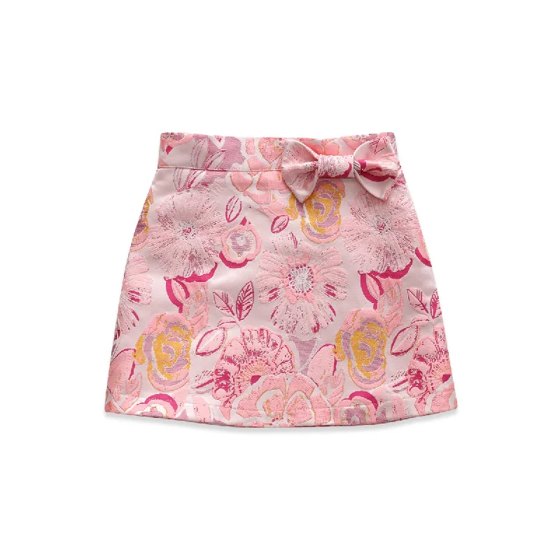 Angelica Floral Jacquard Skirt lace skirt intricate