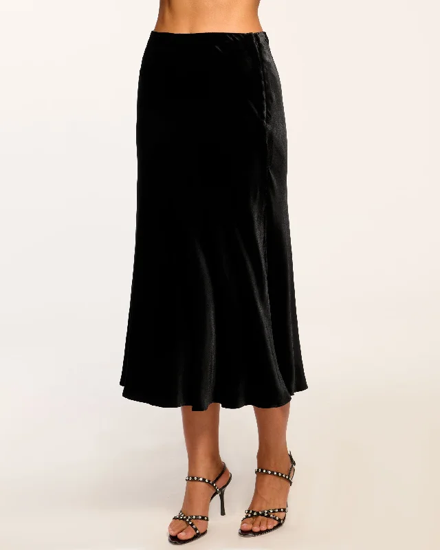 Arrius Velvet Slip Skirt cashmere skirt fine