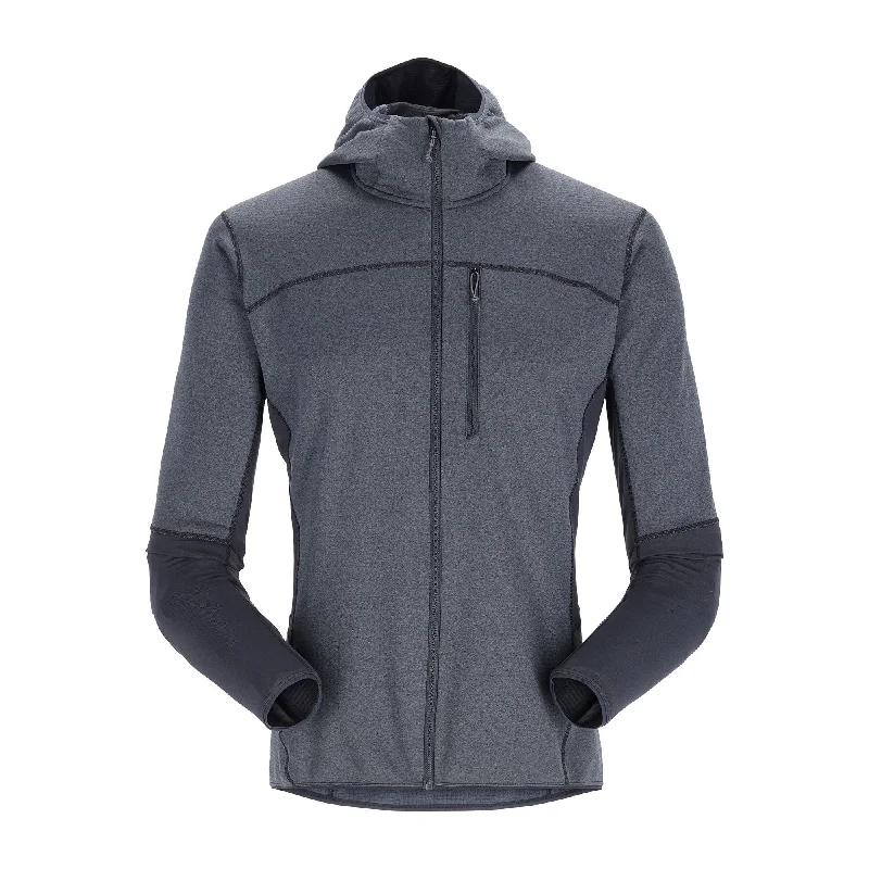 Ascendor Hoody - Beluga Hoodie with Drawcord Adjustable Secure