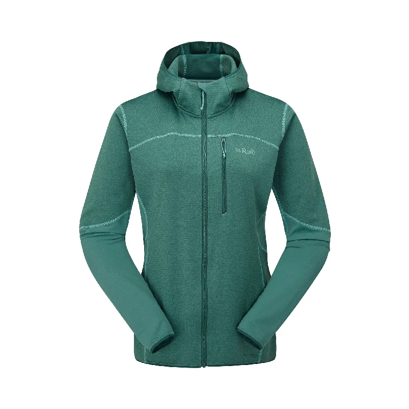 Ascendor Hoody Womens - Eucalyptus Hoodie with Thumb Holes Functional Cozy