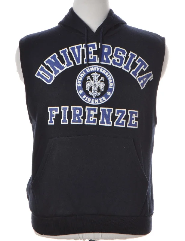 Label Morgan Sleeveless Hoodie Hoodie with V-Neck Classic Versatile