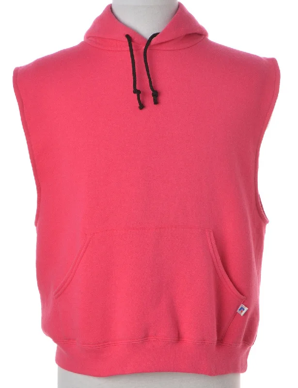 Label Morgan Sleeveless Hoodie Hoodie with Belted Waist Structured Tailored
