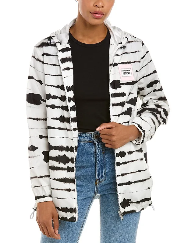 Burberry Watercolour Print Econyl Hooded Parka Hoodie with Print Artistic Unique