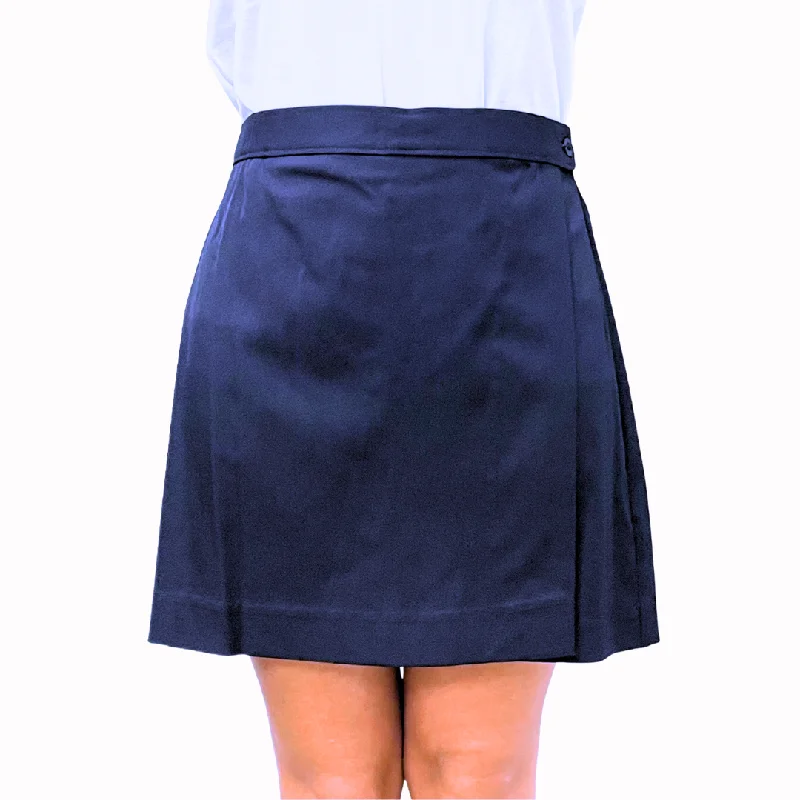 Navy Performance Flap Skort chiffon skirt flowing