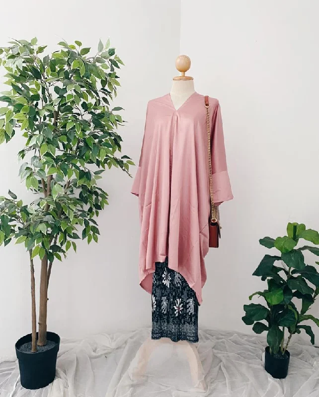 Pleated Skirt & Silky Tunic corduroy skirt cozy
