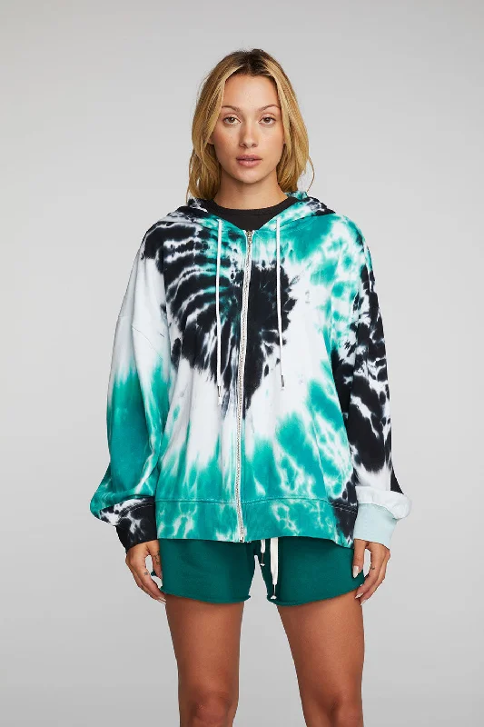 Cotton Fleece Zip Up Hoodie Hoodie with Typography Text Message