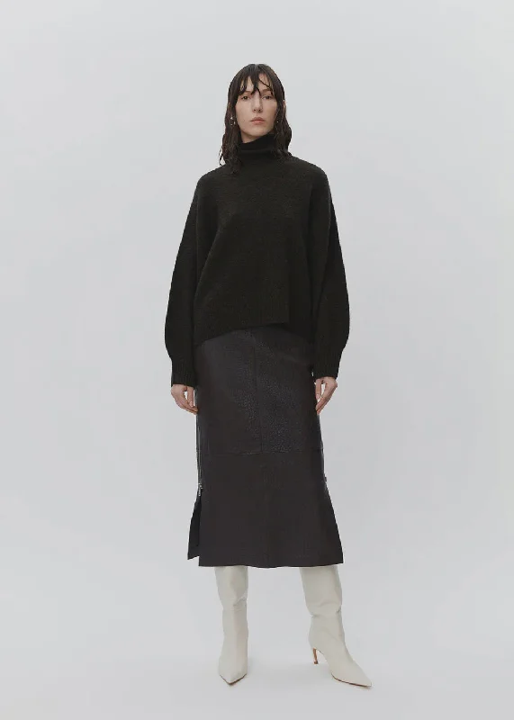 DAY Kathe Leather Skirt cashmere skirt fine