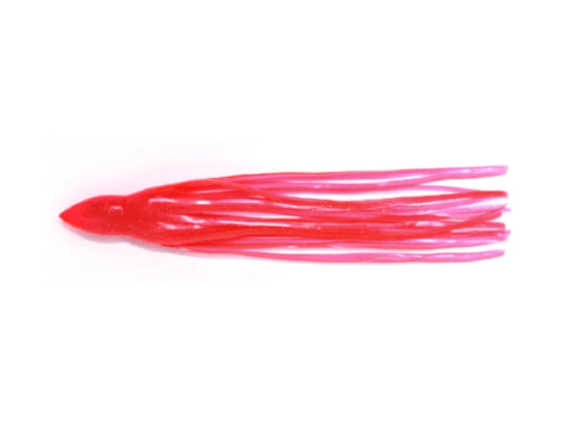 Flaky Pink Octopus Lure Skirt leather skirt sleek