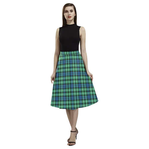 Graham of Montrose Ancient Tartan Aoede Crepe Skirt maxi skirt elegant