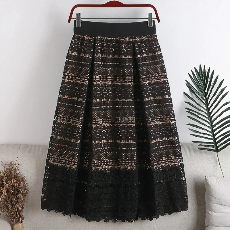 Halle Classic Lace Adjustable Skirt mini skirt trendy
