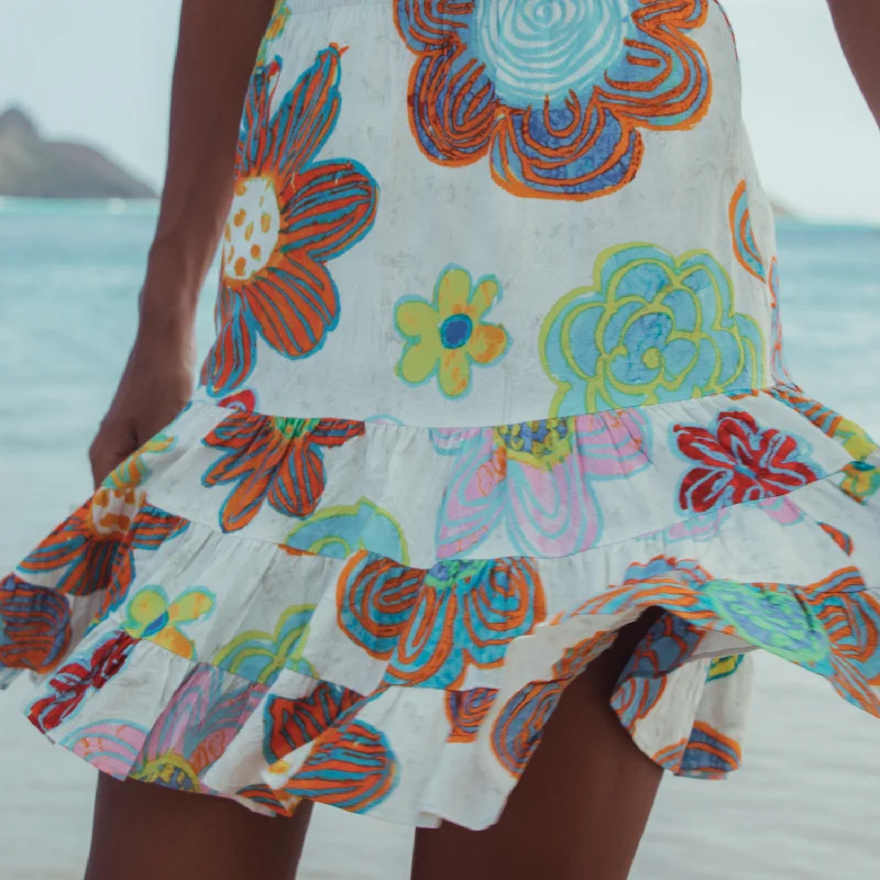 Hattie Skirt - Gum Drop silk skirt lustrous