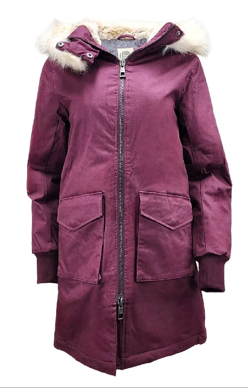 HoodLamb Women's Aubergine Long Natural Hemp Hooded Parka 420 NWT Hoodie with Stripes Bold Sporty HoodLamb Women's Aubergine Long Natural Hemp Hooded Parka 420 NWT Hoodie with Stripes Bold Sporty