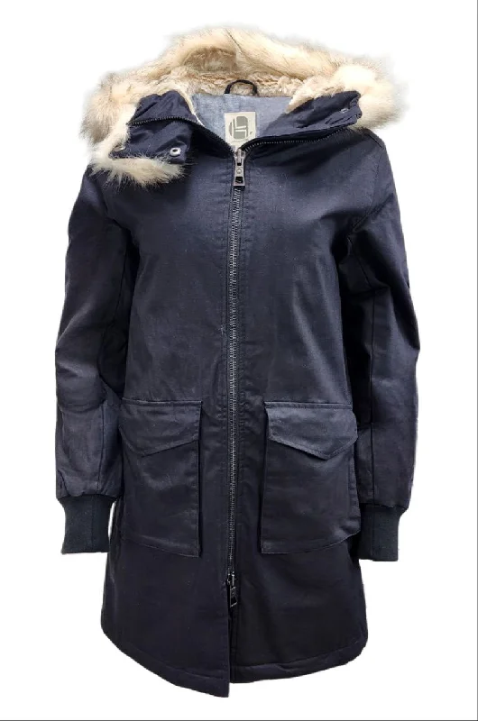HoodLamb Women's Black Long Natural Hemp Hooded Parka 420 NWT Hoodie with Fur Luxurious Winter HoodLamb Women's Black Long Natural Hemp Hooded Parka 420 NWT Hoodie with Fur Luxurious Winter