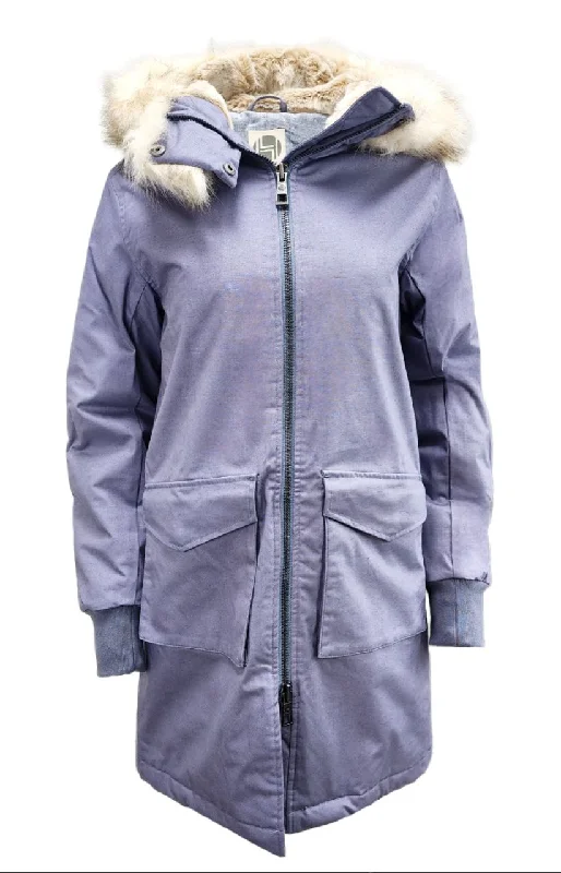 HoodLamb Women's Blue Grey Long Natural Hemp Hooded Parka 420 NWT Hoodie with Button Classic Timeless HoodLamb Women's Blue Grey Long Natural Hemp Hooded Parka 420 NWT Hoodie with Button Classic Timeless