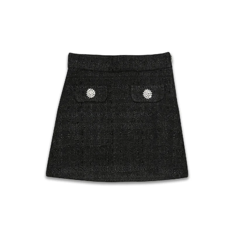 Isla tweed Skirt velvet skirt plush