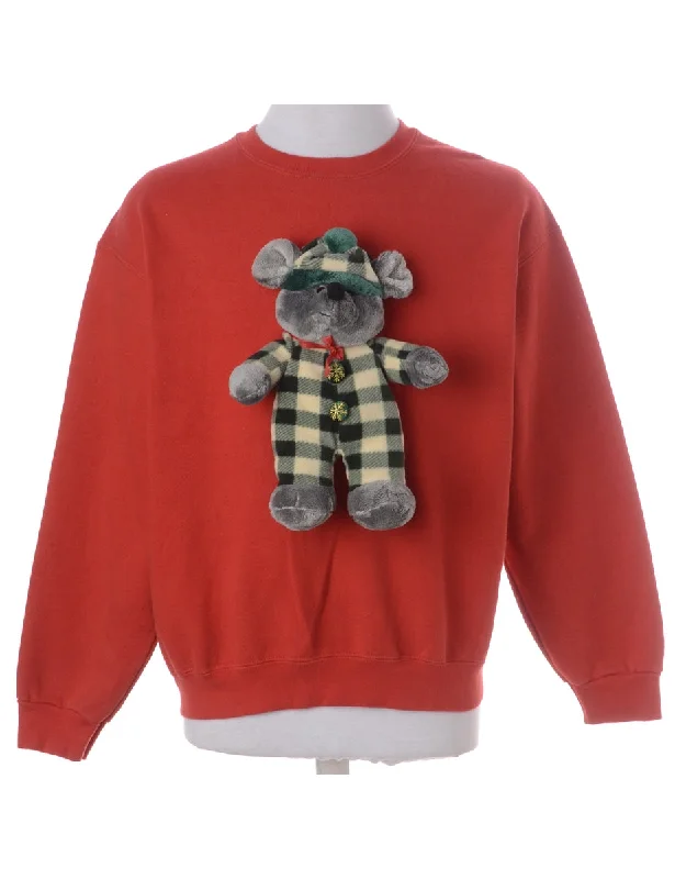 Label Novelty Christmas Sweatshirt Hooded Sweatshirt Casual Wear Street Style