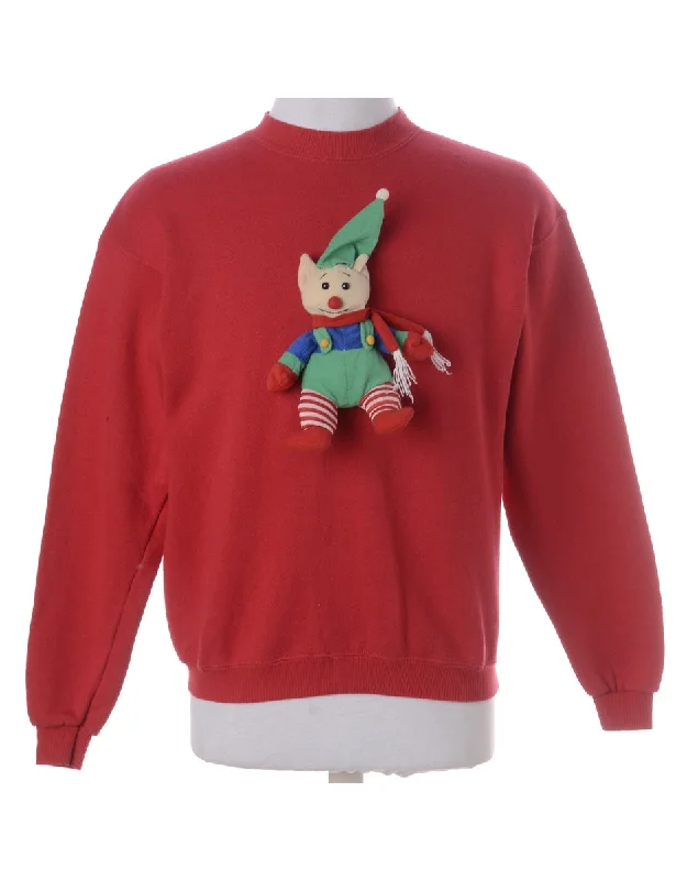 Label Novelty Christmas Sweatshirt Hoodie with Pattern Geometric Abstract