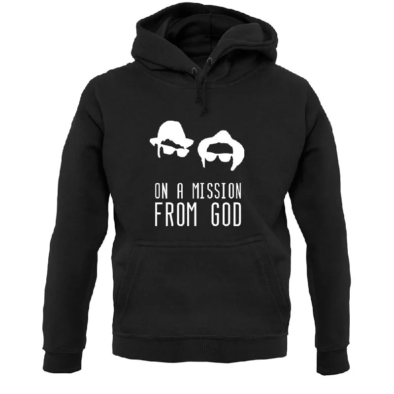 On A Mission From God Unisex Hoodie Cotton Hoodie Fleece Lining Warmth