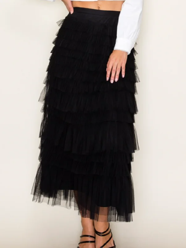 "NOT I" SKIRT high waist skirt
